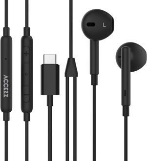 Oordopjes - Bedrade oordopjes - USB-C aansluiting Oordopjes Zwart