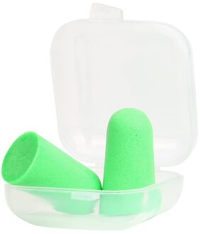 Oordoppen Tapered Oor Bescherming Geluidsisolatie Zachte Oordoppen Tapered Travel Sleep Noise Preventie Oordopjes groen