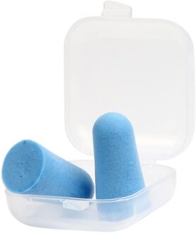 Oordoppen Tapered Oor Bescherming Geluidsisolatie Zachte Oordoppen Tapered Travel Sleep Noise Preventie Oordopjes lucht blauw