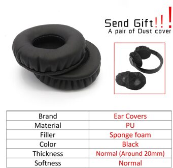 Oorkussens Voor A4tech Bloody G500 G300 Hoofdtelefoon Oordopjes Vervanging Headset Oor Pad Pu Leer Spons Schuim