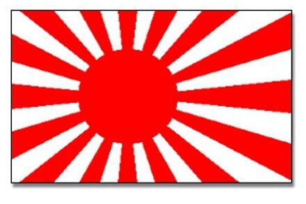 Oorlogsvlag/Krijgsvlag Japan - uit de geschiedenis - 90 x 150 cm - polyester
