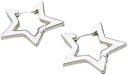 Oorringen Star  zilver - One Size,