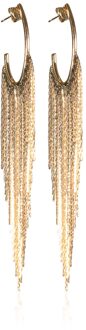 Oorringen String Hoop  goud - One Size,