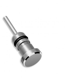 Oortelefoon 3.5Mm Aux Jack Connector Anti Stof Plug Card Removal Pin Voor Iphone 7 8Plus Xr 11 Pc notebook Computer Huawei Samsung grijs