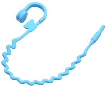 Oortelefoon Bladwijzer 3D Siliconen Hoofdtelefoon Bladwijzer Grappige Student School Briefpapier Kinderen Bladwijzer blauw