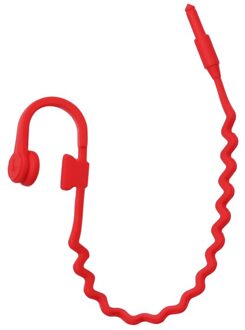 Oortelefoon Bladwijzer 3D Siliconen Hoofdtelefoon Bladwijzer Grappige Student School Briefpapier Kinderen Bladwijzer rood