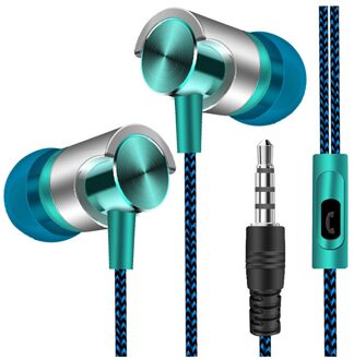 Oortelefoon Universele 3.5Mm In-Ear Stereo Oordopjes Ingebouwde Microfoon Bedrade Oortelefoon Voor Iphone Samsung Xiaomi Huawei smartphones BU