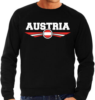 Oostenrijk / Austria landen sweater / trui zwart heren L