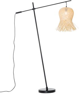 Oosterse buiten vloerlamp bamboe IP44 - Carlos Wit