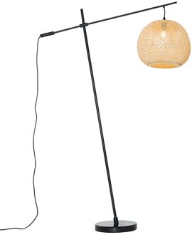 Oosterse buiten vloerlamp bamboe IP44 - Rafael Wit