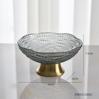 Oosterse Gerechten Luxe Borden Slaapkamer Woonkamer Fruitschaal Keuken Serveren Gerechten Fruitschaal Arabische Home Decor Lade grijs-klein