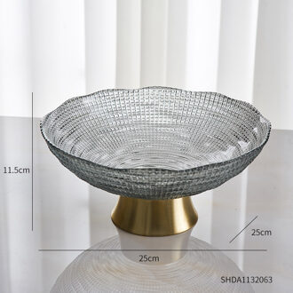 Oosterse Gerechten Luxe Borden Slaapkamer Woonkamer Fruitschaal Keuken Serveren Gerechten Fruitschaal Arabische Home Decor Lade grijs-medium