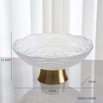 Oosterse Gerechten Luxe Borden Slaapkamer Woonkamer Fruitschaal Keuken Serveren Gerechten Fruitschaal Arabische Home Decor Lade transparant-medium