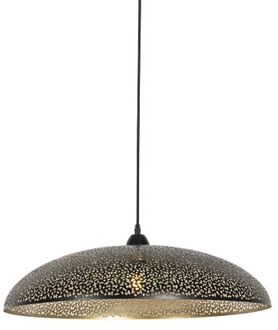 Oosterse hanglamp zwart met goud 60 cm - Japke