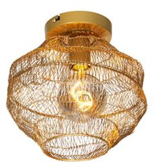 Oosterse plafondlamp goud 25 cm - Vadi