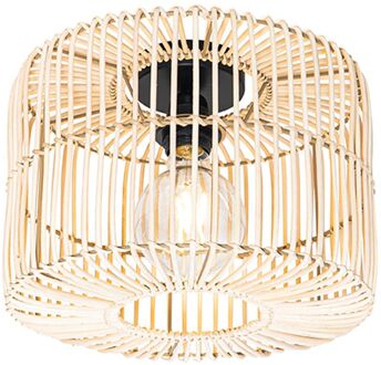 Oosterse plafondlamp rotan - Maud Wit