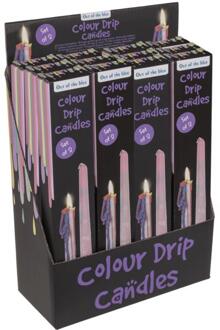 OOTB Druipkaars set a 2 26x2cm multi