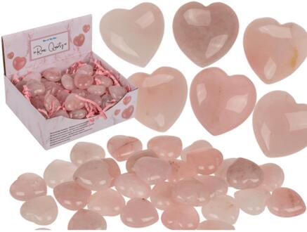 OOTB Hartvormige rozenkwarts 2,5cm 10g
