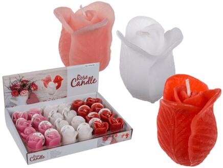 OOTB Kaars roos 6x4cm verschillende