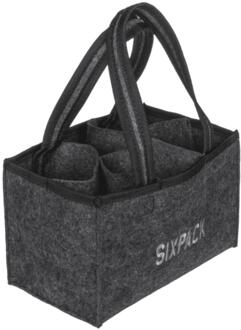 OOTB Vilten Bierfleshouder Sixpack grijs