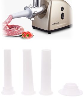Ootdty 3 Pcs Universal Worst Vulling Buis Plastic Stuffers Voor Behuizing Vleesmolen