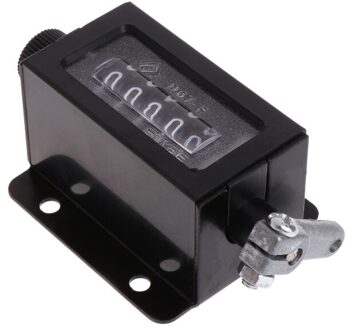 Ootdty D67-F 5 Digits Mechanische Pull Stroke Counter Zwarte Behuizing Resettable