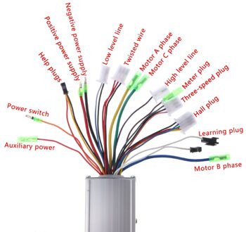 Ootdty Dc 24/36V 250W Borstelloze Regulator Speed Controller Scooter E-Bike Elektrische Motor