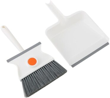 Ootdty Mini Desktop Sweep Borstel Bezem Stoffer Set Tafel Ruitenwisser Multi-Functie Huishoudelijke Schoonmaken Keuken Accessoires