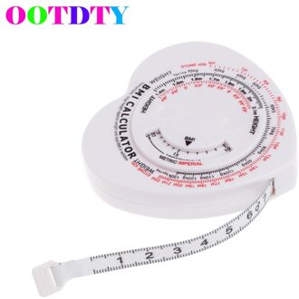 Ootdty Mini Ronde Tape Measure1.5m(5ft) Metric Tool Meet Naaien Tailor Bmi Body Mass Index Meetlint