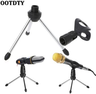Ootdty Vouwen Verstelbare Desktop Handheld Mic Microfoon Clip Houder Stand Statief A-1