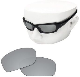 OOWLIT Gepolariseerde Vervanging Lenzen van Zilveren Spiegel voor-Oakley Fives Squared Zonnebril