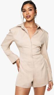 Op Maat Gemaakte Blazer Romper, Stone - 36