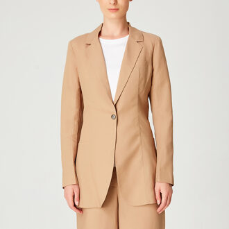 Op maat gemaakte blazerjack. Beige - S