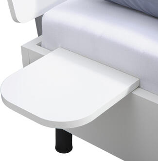 Op=Op | Leen Bakker - Bedplankje Nova - 2 Stuks - Spaanplaat - Wit - 29.8x30x2.2 Cm