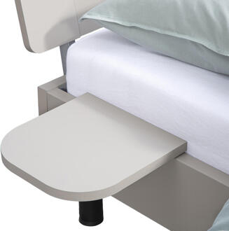 Op=Op | Leen Bakker - Bedplankje Nova - Kiezelkleur - 2 Stuks - Spaanplaat - Beige#Taupe - 29.8x30x2.2 Cm