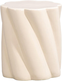 Op=Op | Leen Bakker - Bijzettafel Ibiza - 44xØ38 Cm - Magnesiumoxide - Taupe