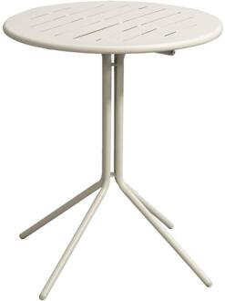 Op=Op | Leen Bakker - Bistrotafel Vence - Zand - 70xØ60 Cm - Metaal - Beige
