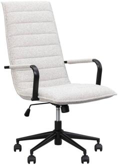 Op=Op | Leen Bakker - Bureaustoel Kane - Beige - Stof - Beige#Grijs - 74x59x102 Cm