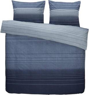 Op=Op | Leen Bakker - Dekbedovertrek Stockholm - 240x200/220 Cm - Katoen - Blauw
