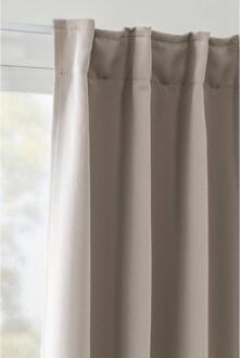 Op=Op | Leen Bakker - Gordijn Evi - 140x280 Cm (1 Stuk) - Polyester - Taupe