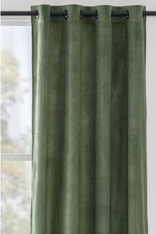 Op=Op | Leen Bakker - Gordijn Valletta - - 140x280 Cm (1 Stuk) - Polyester - Groen