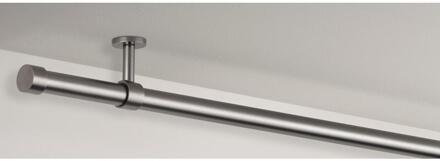 Op=Op | Leen Bakker - Gordijnroede 120cm - Zwart - Ø28mm (2016377) - Metaal - Grijs