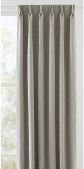 Op=Op | Leen Bakker - Gordijnstof Silke Lichtdoorlatend - Polyester - Grijs - B150 Cm