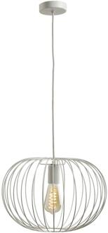 Op=Op | Leen Bakker - Hanglamp Jade - Licht - 120x26xØ38 Cm - Metaal - Grijs