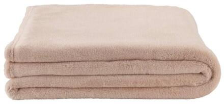 Op=Op | Leen Bakker - Plaid Duuk - 130x160 Cm - Polyester - Roze