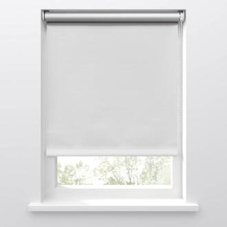 Op=Op | Leen Bakker - Rolgordijn Verduisterend Sneeuw - 150x160 Cm - Polyester - Wit