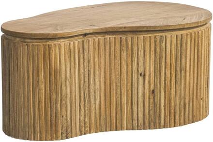 Op=Op | Leen Bakker - Salontafel Cyril - 80x50x37 Cm - Mangohout - Bruin