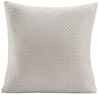 Op=Op | Leen Bakker - Sierkussen Alain - Off-white - 45x45 Cm - Polyester - Wit - 10x45x45 Cm