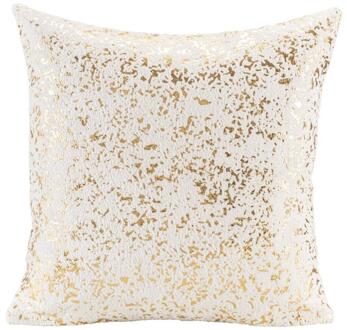 Op=Op | Leen Bakker - Sierkussen Filine- Off-white - 45x45 Cm - Polyester - Wit