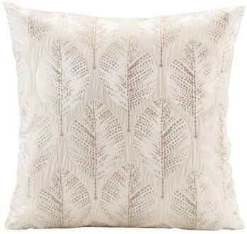 Op=Op | Leen Bakker - Sierkussen Hannah - Goud/creme - 45x45 Cm - Polyester - Goudkleurig#Crème